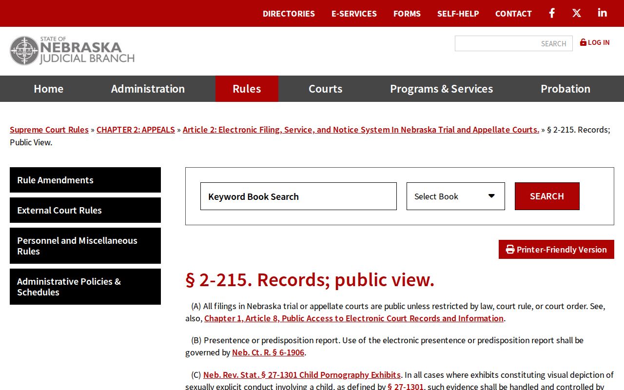 Holt County court records public view rule