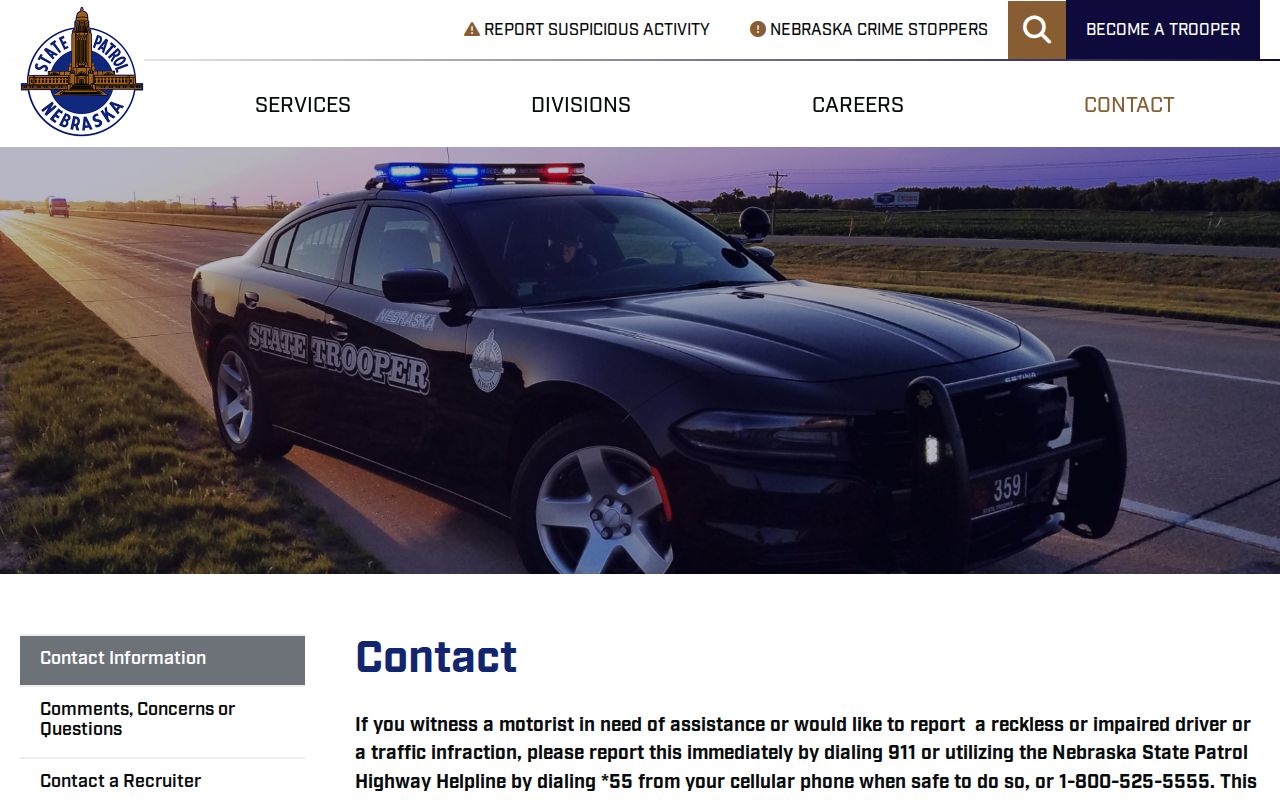 Nebraska statewide law enforcement source for Holt arrest warrant questions
