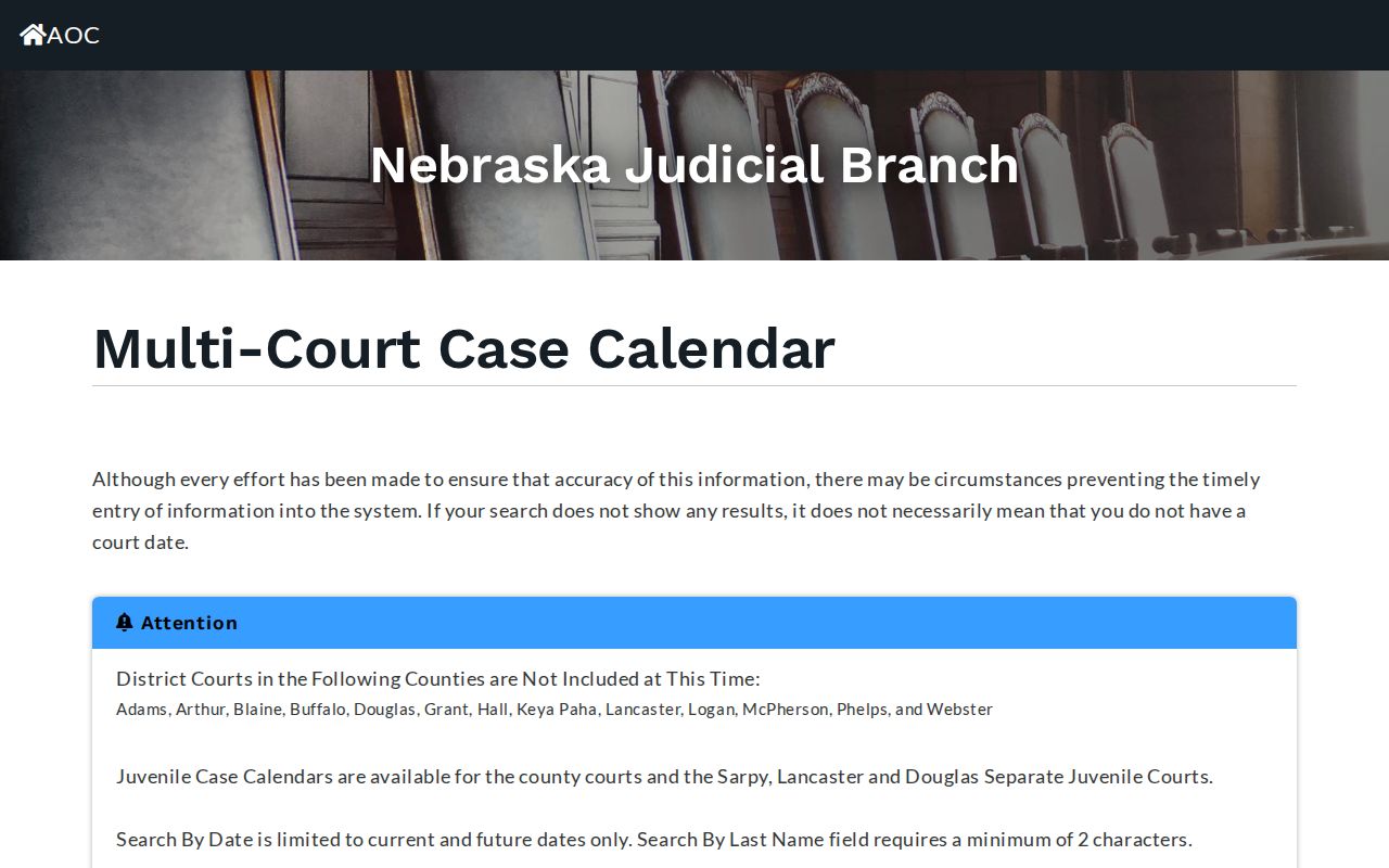 Holt County warrant lookup calendar search controls